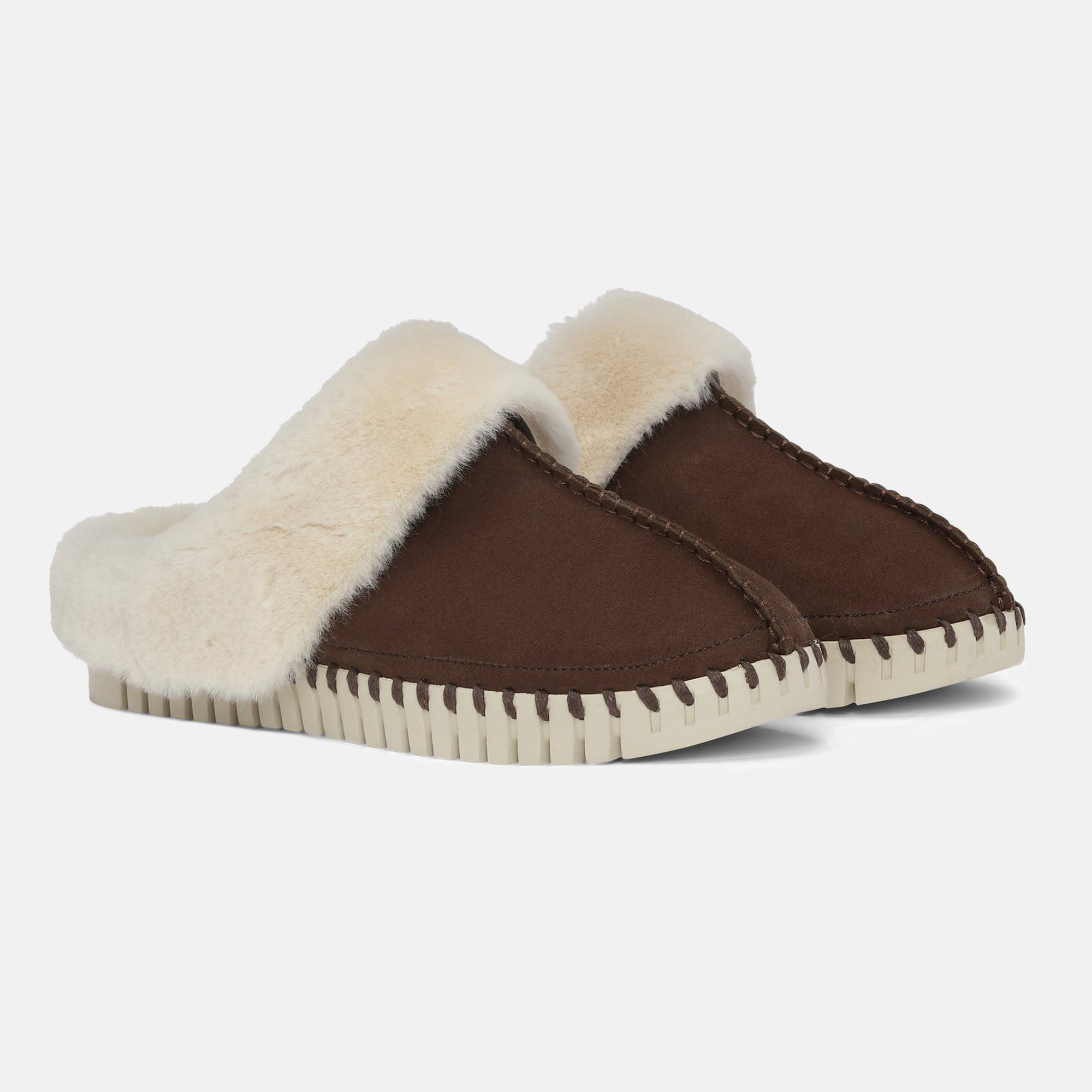 Pantoffels TULIP3871 - 205 Chocolate | Chocolate | Home Shoes | Ilse Jacobsen