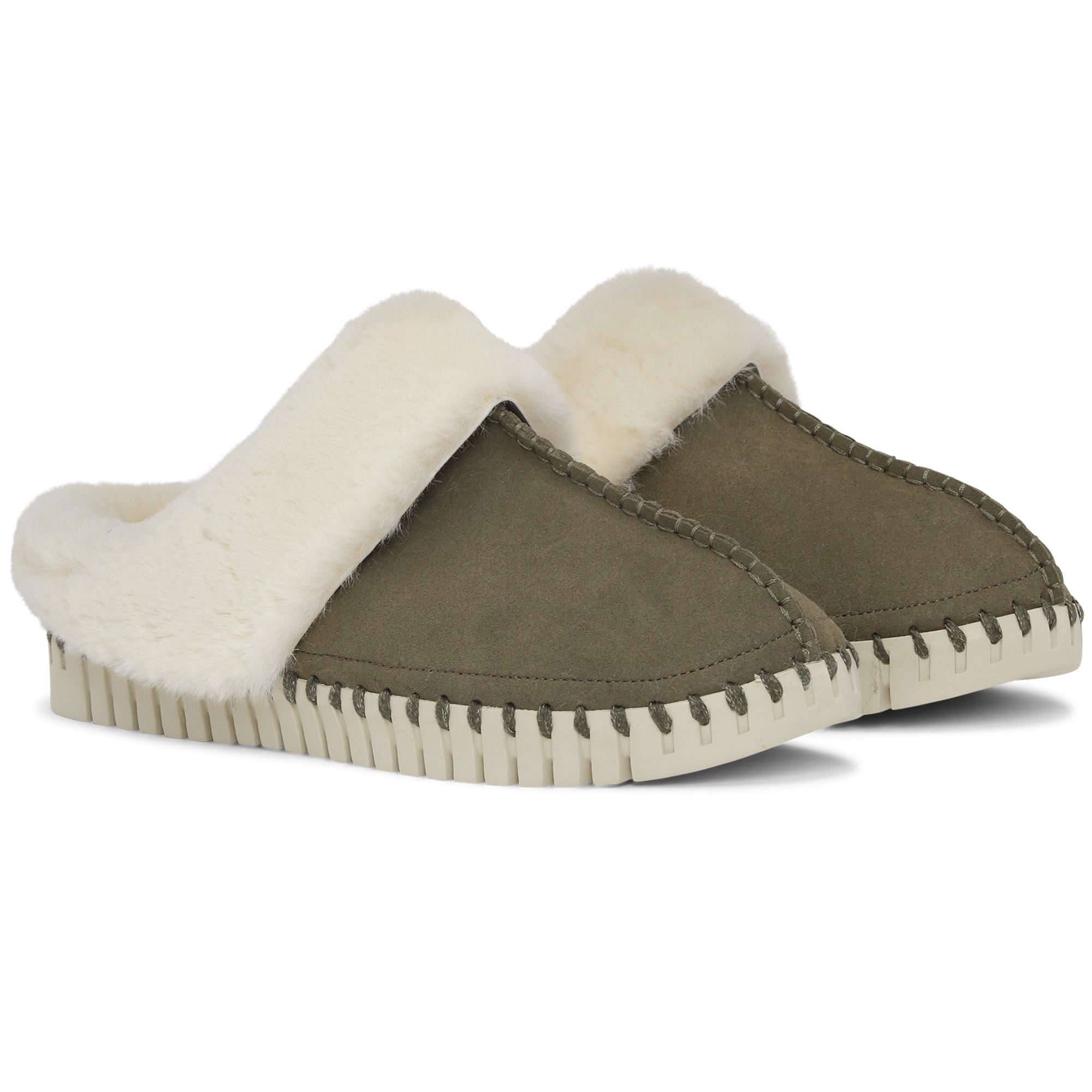 Pantoffels TULIP3871 - 465 Deep Olive | Deep Olive | Home Shoes | Ilse Jacobsen