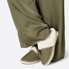 Pantoffels TULIP3871 | Deep Olive | Home Shoes | Ilse Jacobsen