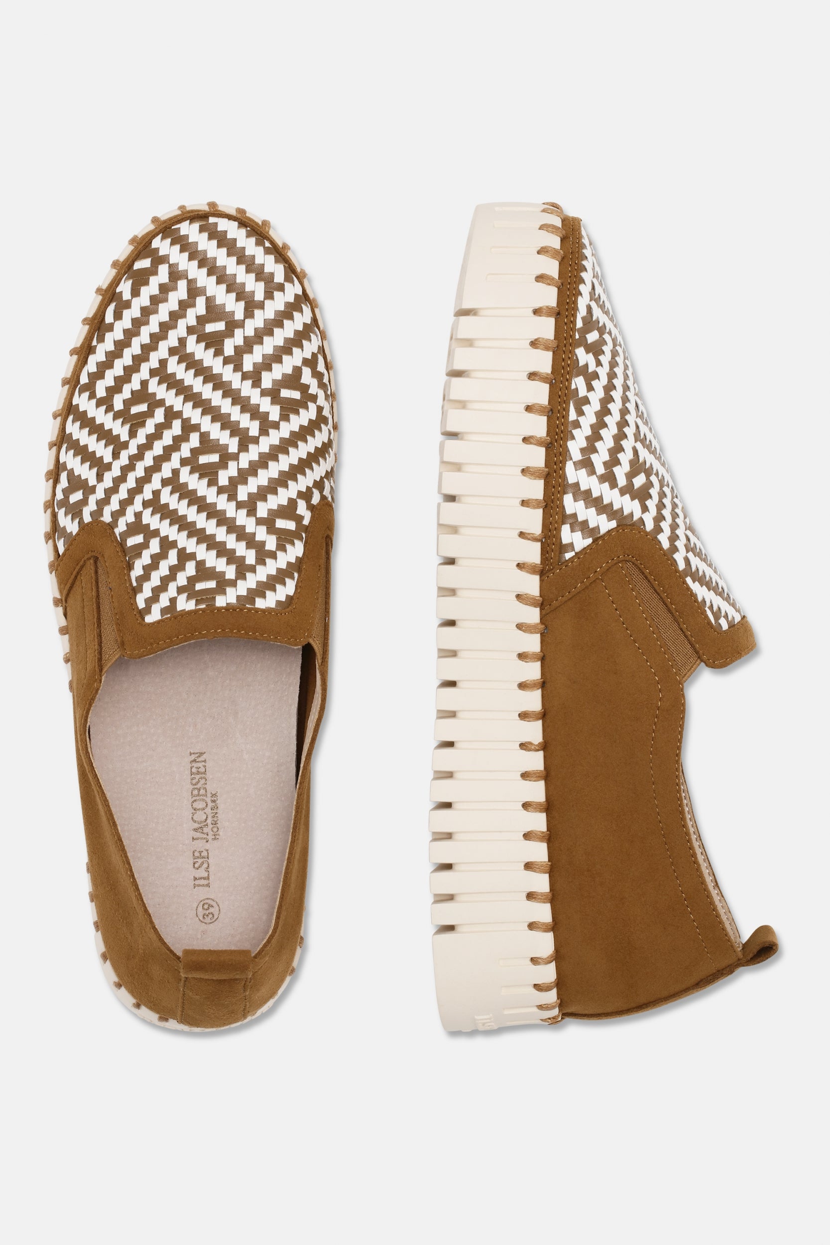 Instappers Platform TULIP3876 beige zool - 236 Cashew | Cashew | Shoes | Ilse Jacobsen