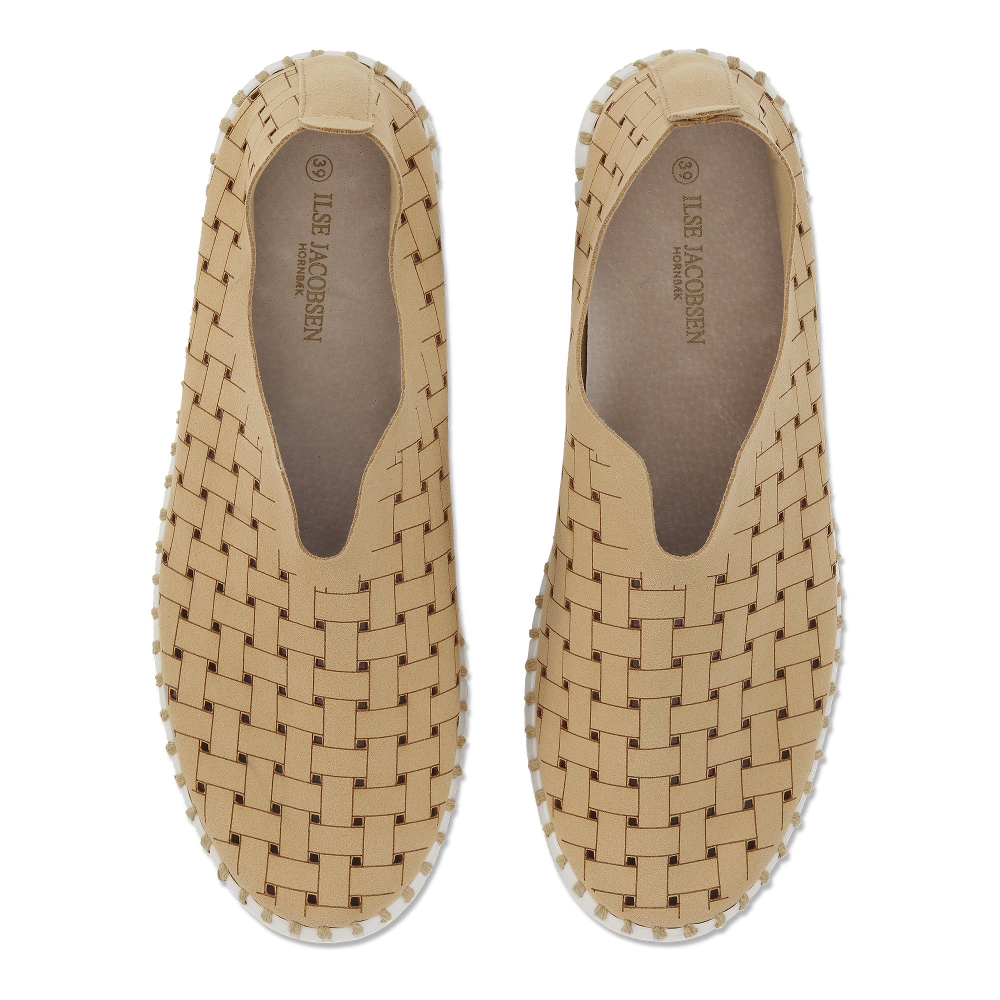 Instappers TULIP4030W witte zool - 110 Latte | Latte | Shoes | Ilse Jacobsen