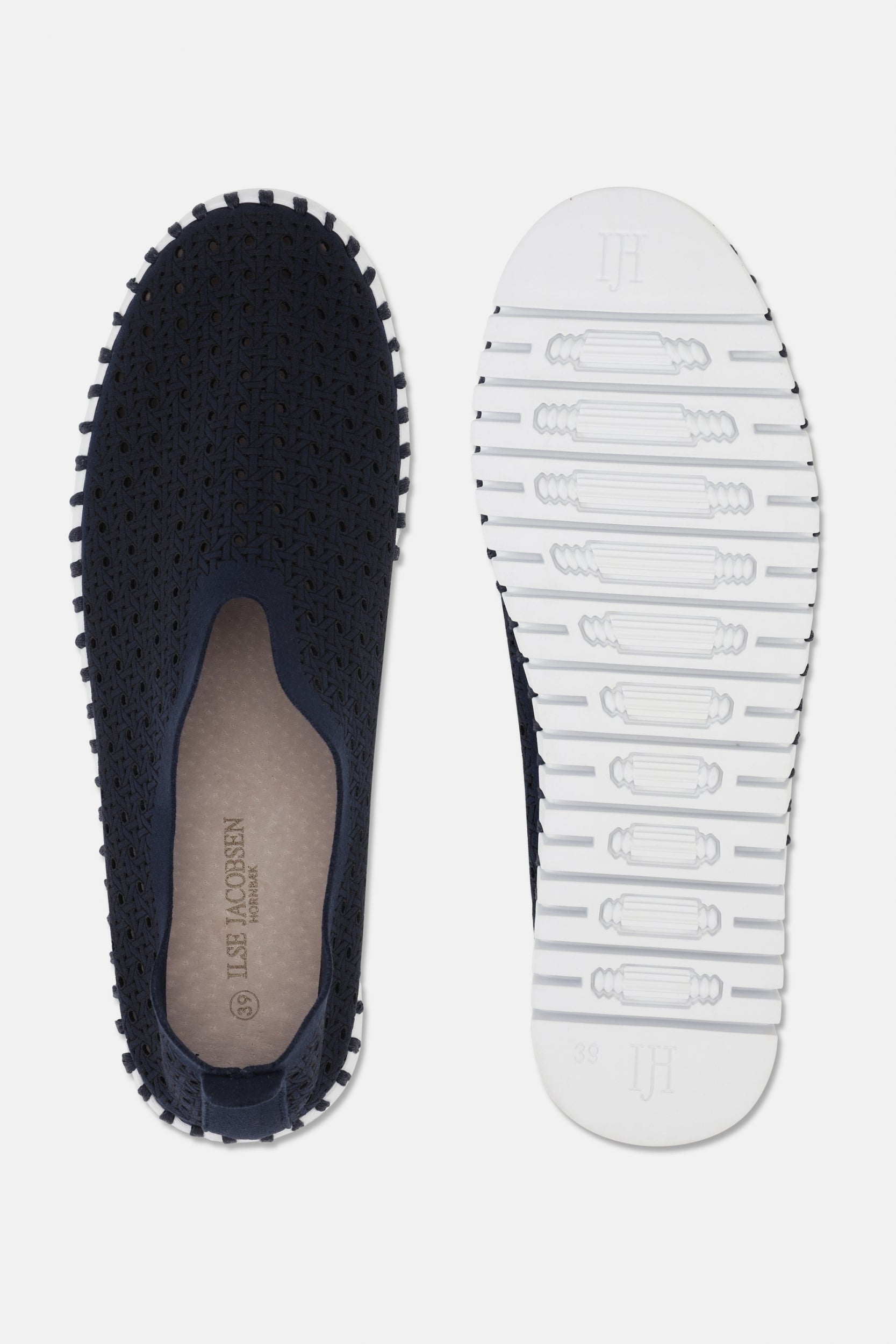 Instappers TULIP4031 - 660100 Dark Indigo White | Dark Indigo White | Shoes | Ilse Jacobsen