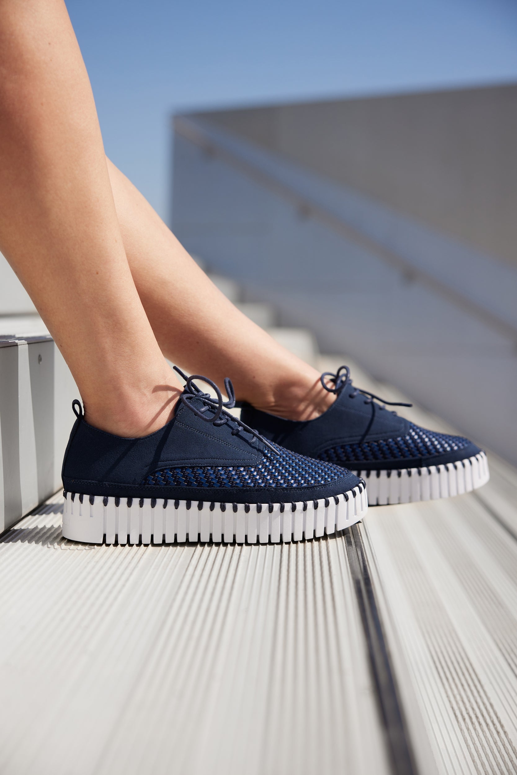 Sneakers TULIP4094 - 660100 Dark Indigo White | Dark Indigo White | Shoes | Ilse Jacobsen