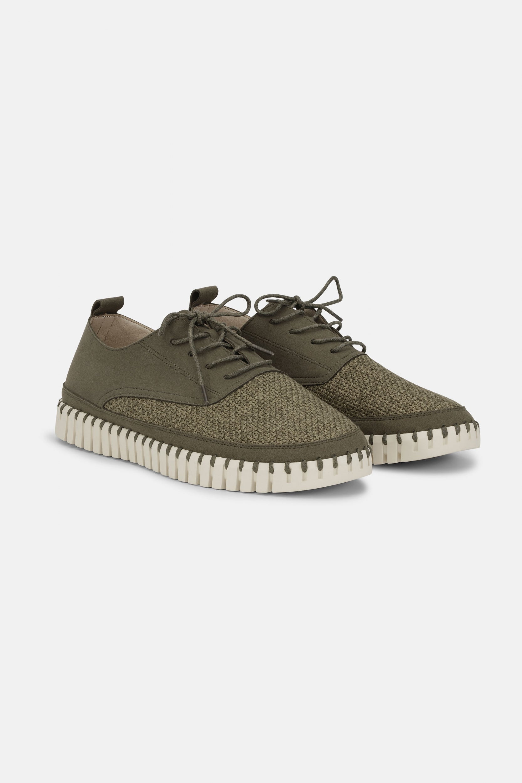 Sneakers TULIP4096 - 465111 Deep Olive Pearled Ivory | Deep Olive Pearled Ivory | Shoes | Ilse Jacobsen