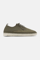 Sneakers TULIP4096 | Deep Olive Pearled Ivory | Shoes | Ilse Jacobsen