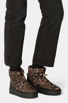 Tulip Gewatteerde Enkelboots TULIP6082 | Brown Panthera Print Black | Shoes | Ilse Jacobsen