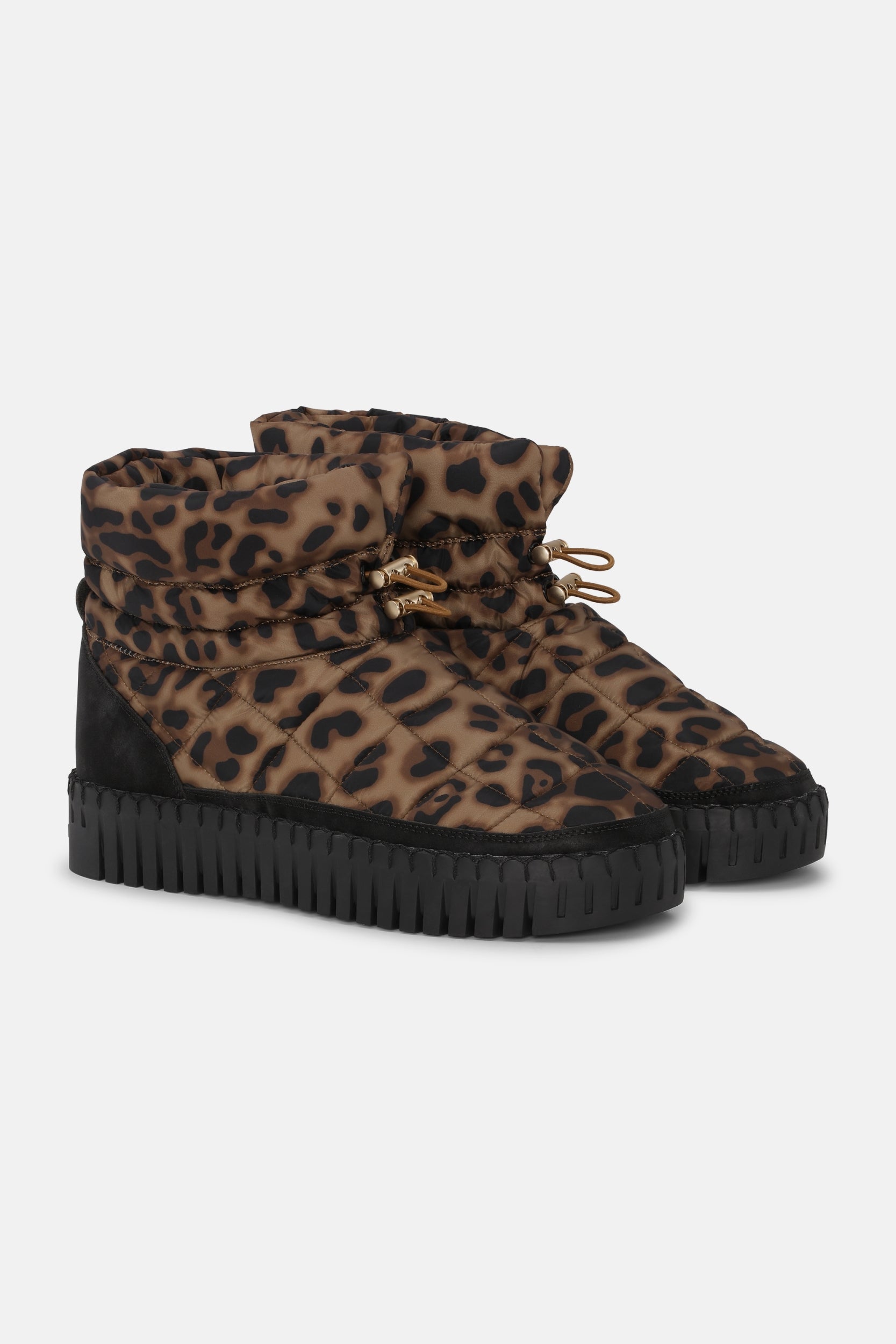 Tulip Gewatteerde Winterlaars TULIP6082 - 263001 Brown Panthera Print Black | Brown Panthera Print Black | Shoes | Ilse Jacobsen