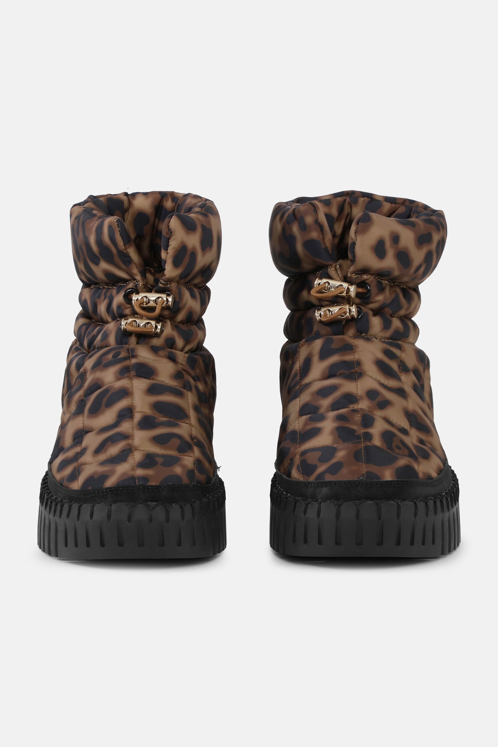 Tulip Gewatteerde Winterlaars TULIP6082 - 263001 Brown Panthera Print Black | Brown Panthera Print Black | Shoes | Ilse Jacobsen