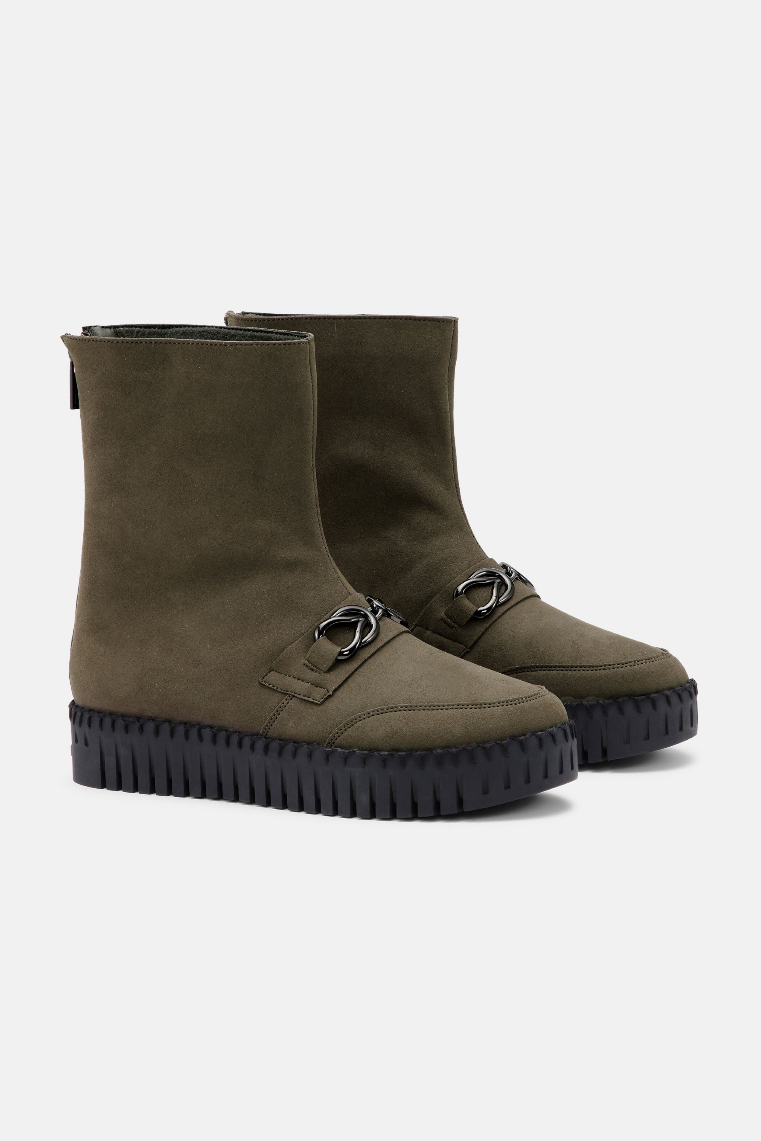 Laarzen TULIP6299 | Deep Olive Black | Boots | Ilse Jacobsen