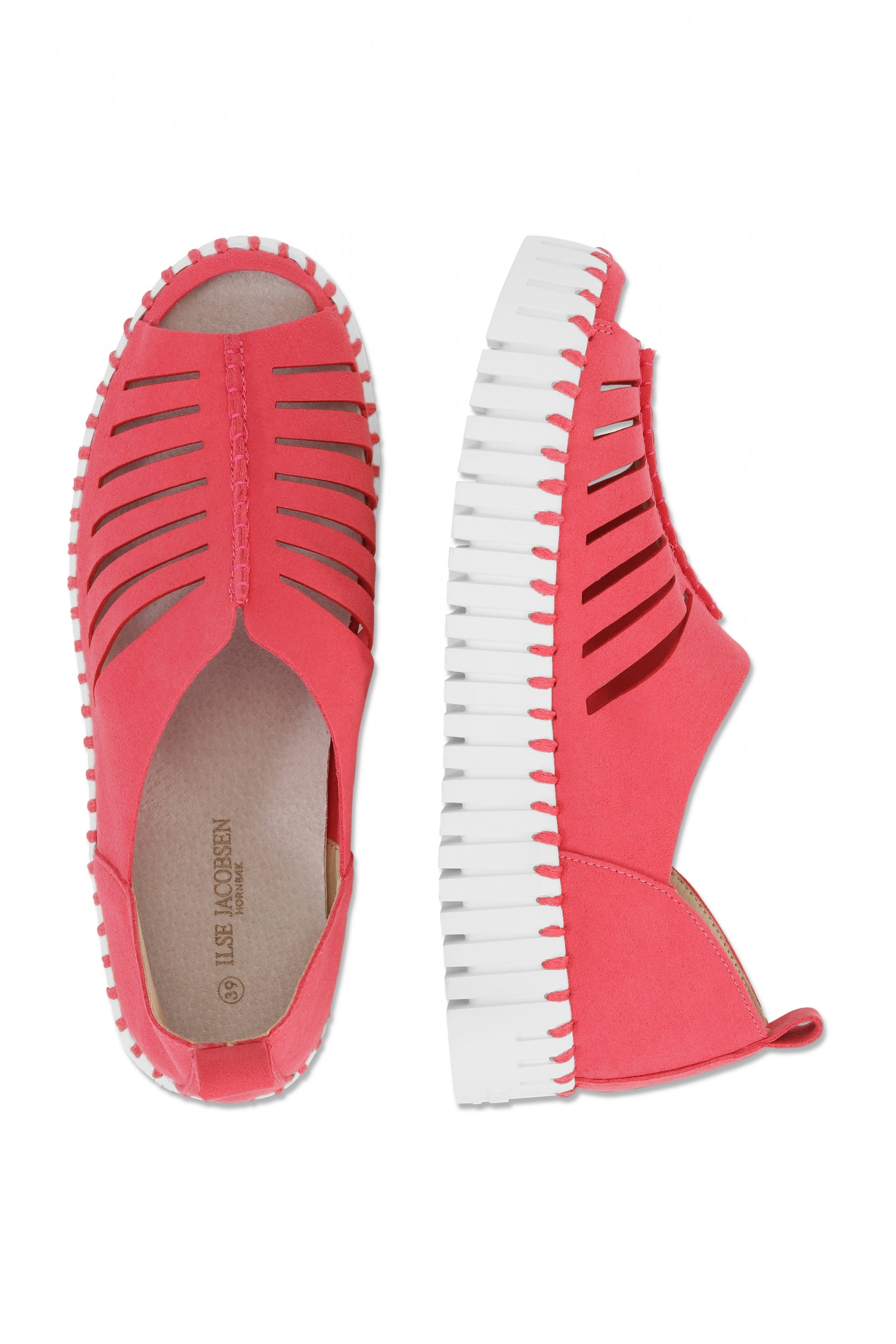 Instapsandalen TULIP9376W witte zool - 309 Viva Magenta | Viva Magenta | Shoes | Ilse Jacobsen