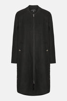 Lange Jas WOOLEN02 | Black | Coat | Ilse Jacobsen