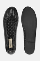 Ballarina Metallic PANORA01 | Black Black | Shoes | Ilse Jacobsen