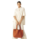 Reversible Tote bag BAG08 M | Burnt Caramel Copper | Bag | Ilse Jacobsen