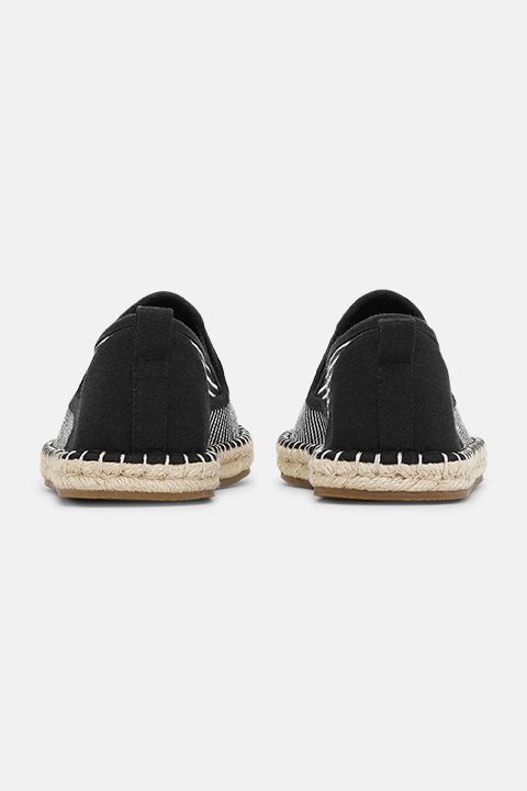 Canvas Espadrille voor Heren CANVASMEN02 | Black Wheat | Shoes | Ilse Jacobsen