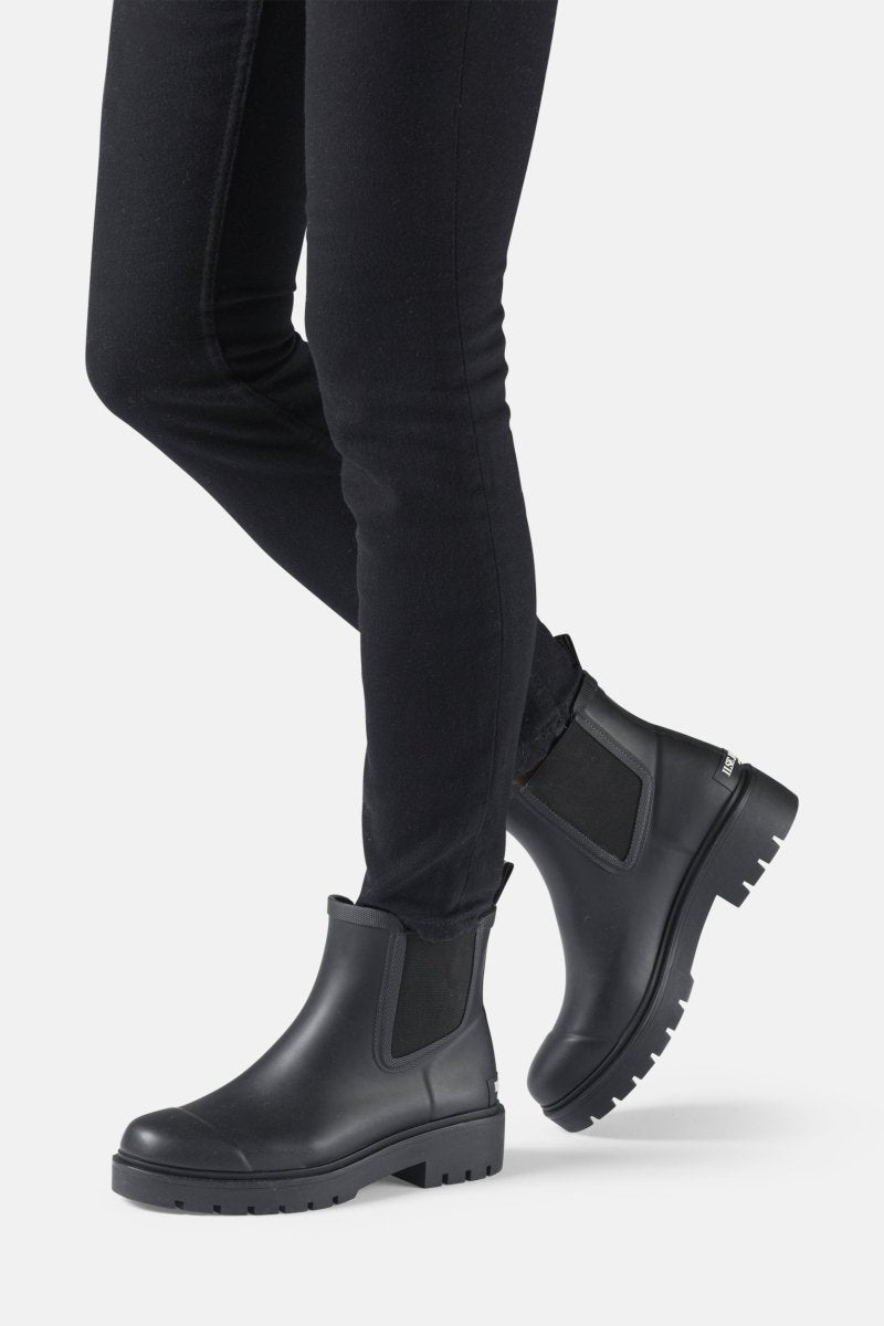 Chelsea regenlaarzen RUBSTEP02 | Black Black | Shoes | Ilse Jacobsen