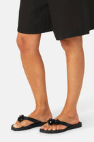 Slippers met Bloemen CHEERFUL18F | Black | Shoes | Ilse Jacobsen