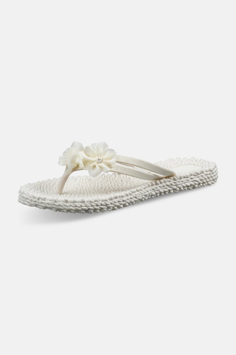 Slippers met Bloemen CHEERFUL18F | Creme | Shoes | Ilse Jacobsen