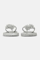 Slippers met Bloemen CHEERFUL18F | Silver | Shoes | Ilse Jacobsen