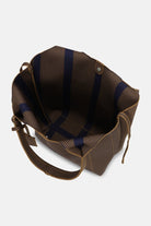 Gebreide Tas KNITTY01 | Dark Indigo Buckhorn Brown | Accessories | Ilse Jacobsen
