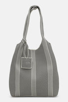 Gebreide Tas KNITTY01 | Milk Creme Black | Accessories | Ilse Jacobsen