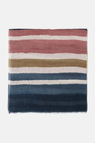 Gestreepte Sjaal LICCO01P | Beige Organic Stripe | Scarf | Ilse Jacobsen