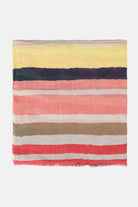 Gestreepte Sjaal LICCO01P | Red Organic Stripe | Scarf | Ilse Jacobsen