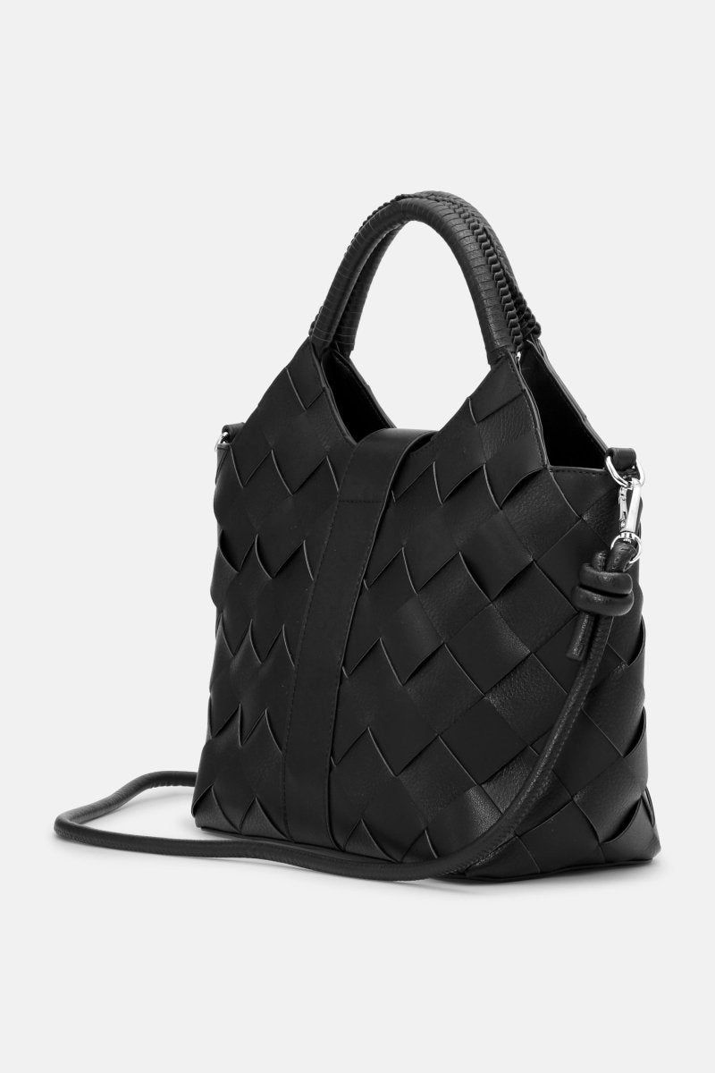 Gevlochten Handtas CHIP14 | Black | Accessories | Ilse Jacobsen