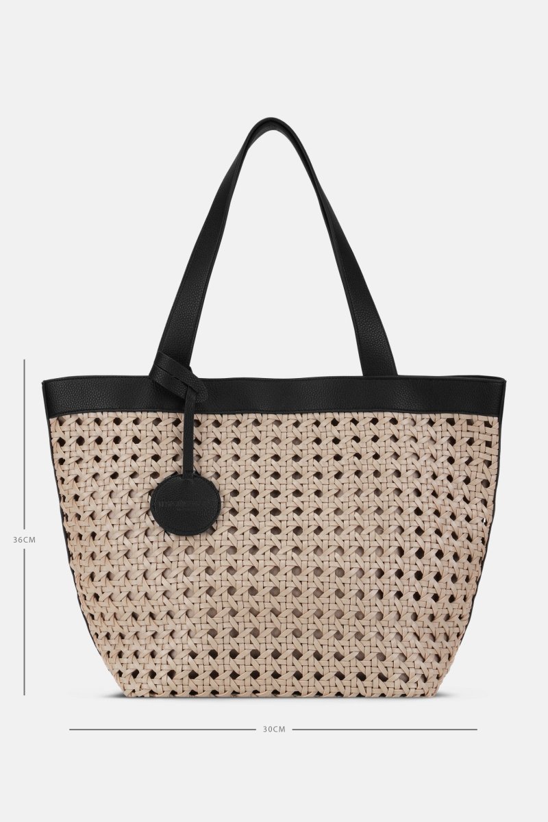 Gevlochten Shopper BRAID02 | Sand Pile Black | Bag | Ilse Jacobsen