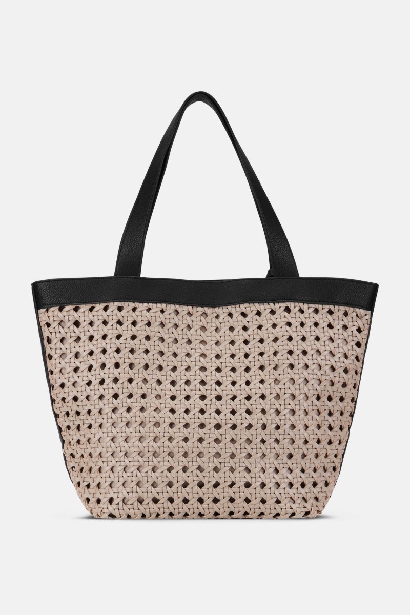 Gevlochten Shopper BRAID02 | Sand Pile Black | Bag | Ilse Jacobsen