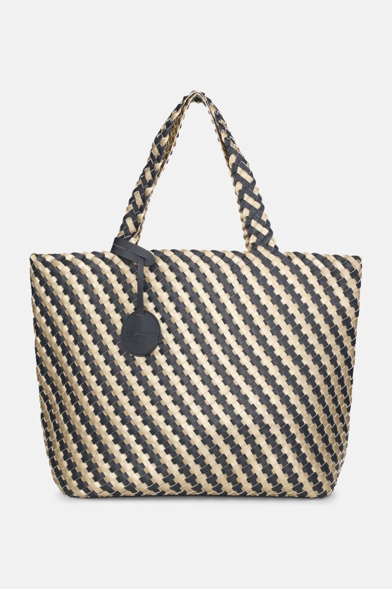 Gevlochten Tas BAG06CMAXI | True Navy Platin | Bag | Ilse Jacobsen