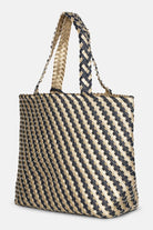Gevlochten Tas BAG06CMAXI | True Navy Platin | Bag | Ilse Jacobsen