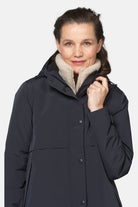 Gevoerde regenjas DASHRAIN02 | Dark Indigo | Jacket | Ilse Jacobsen