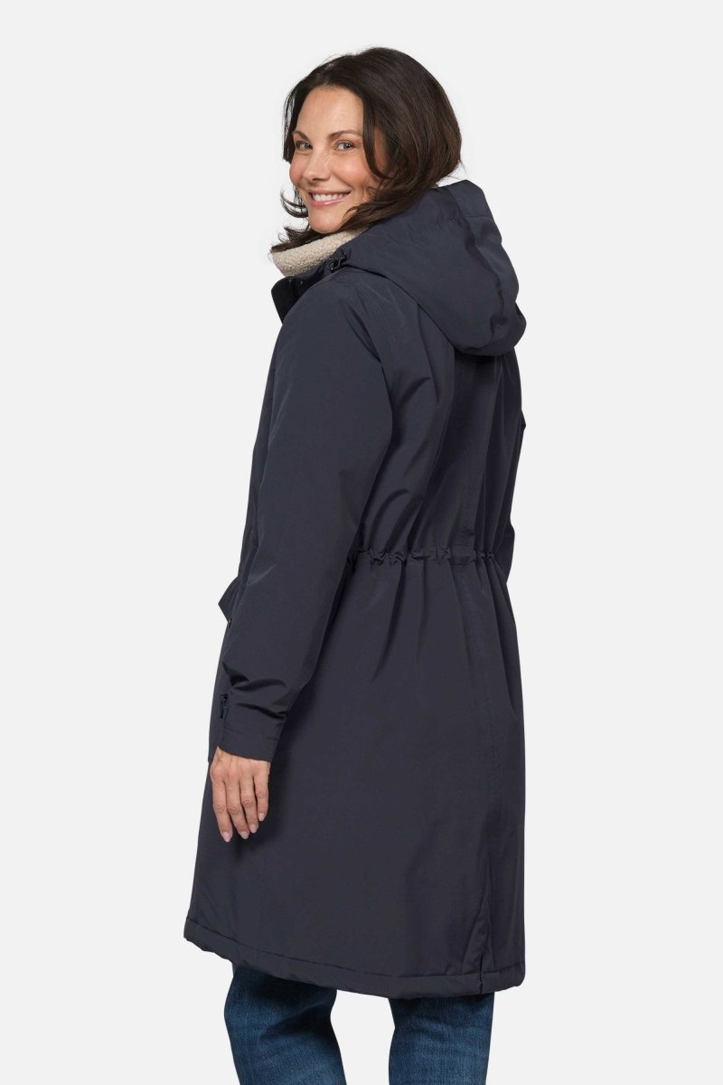Gevoerde regenparka DASHRAIN01 | Dark Indigo | Jacket | Ilse Jacobsen