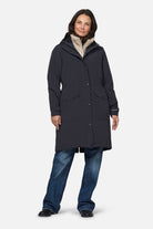 Gevoerde regenparka DASHRAIN01 | Dark Indigo | Jacket | Ilse Jacobsen