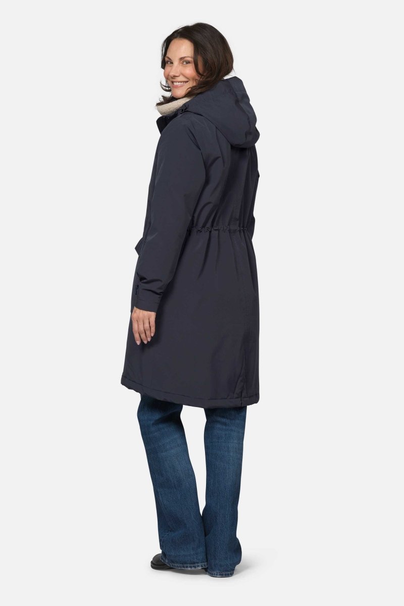 Gevoerde regenparka DASHRAIN01 | Dark Indigo | Jacket | Ilse Jacobsen