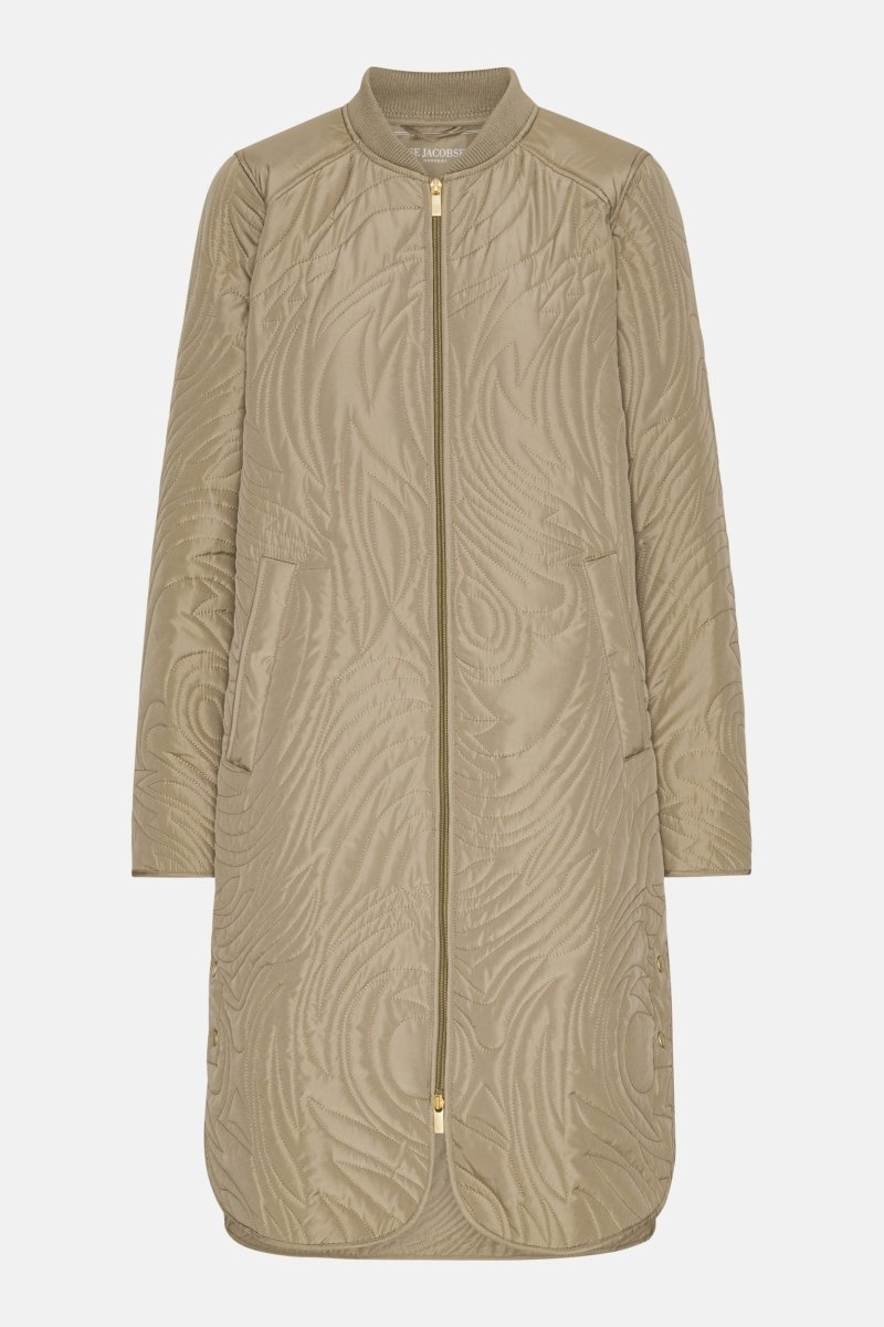 Gewatteerd Jack DUNE06 | Greige | Coat | Ilse Jacobsen
