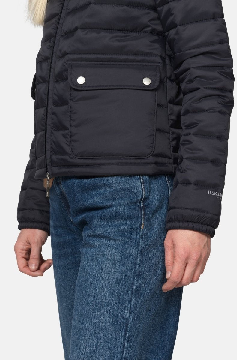 Gewatteerd jack LOFT01 | Dark Indigo | Jacket | Ilse Jacobsen