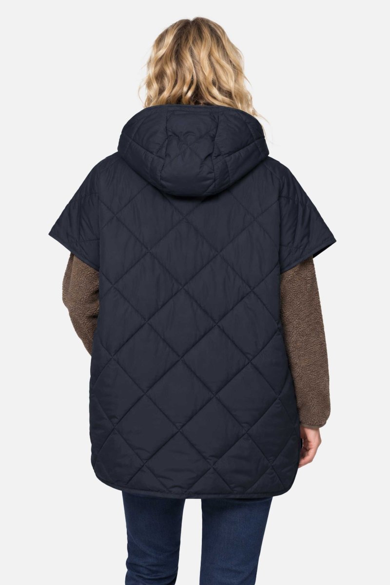 Gewatteerde cape PEPPY12 | Dark Indigo - Ilse Jacobsen