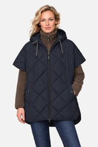 Gewatteerde cape PEPPY12 | Dark Indigo - Ilse Jacobsen