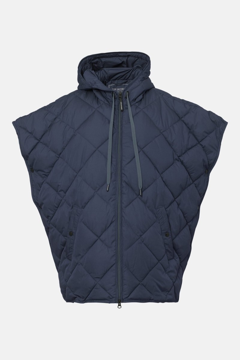 Gewatteerde cape PEPPY12 | Dark Indigo | Cape | Ilse Jacobsen