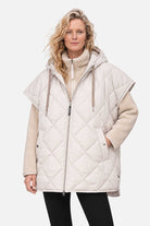 Gewatteerde cape PEPPY12 | Silver Grey | Cape | Ilse Jacobsen