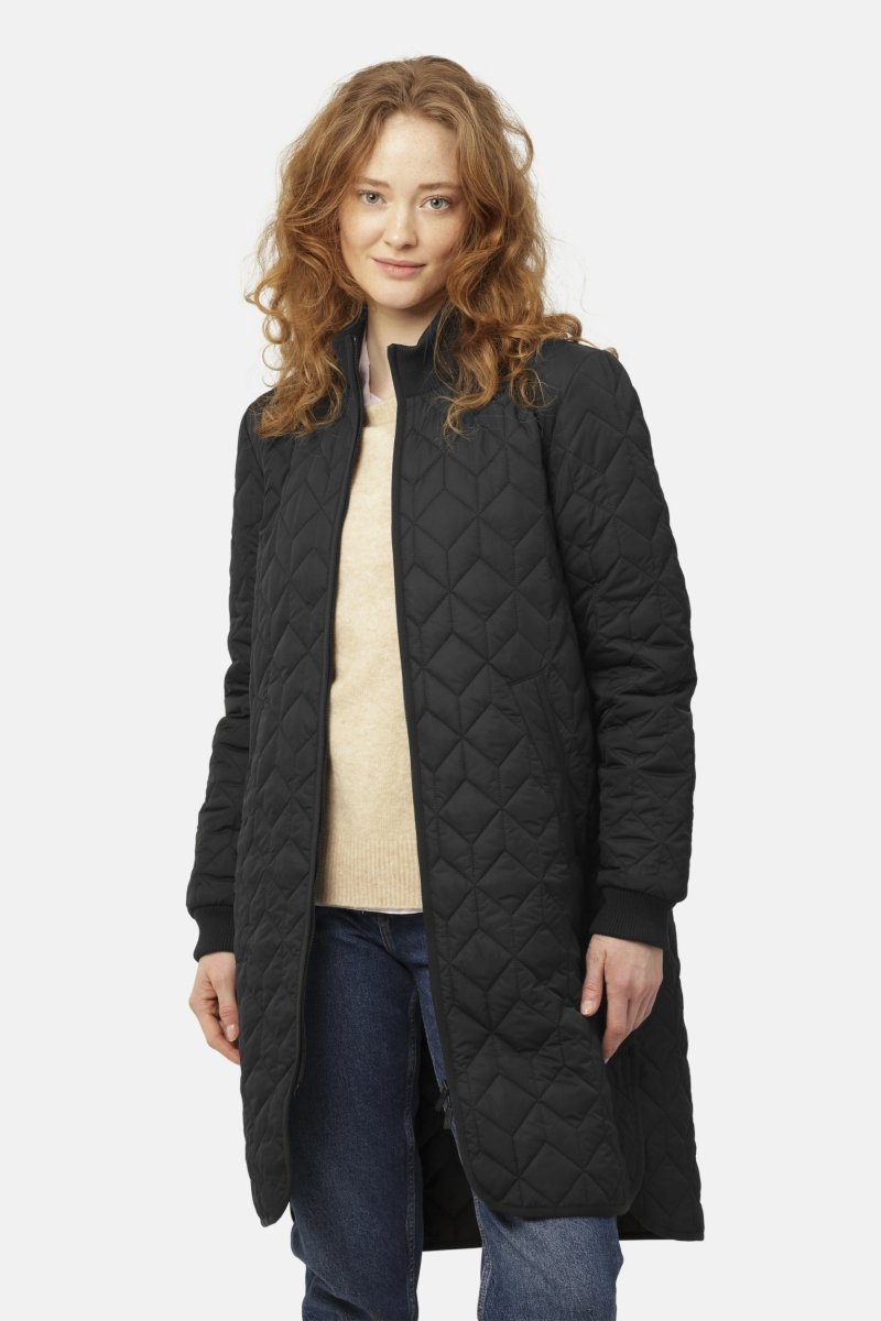 Gewatteerde jas ART06 | Black | Coat | Ilse Jacobsen