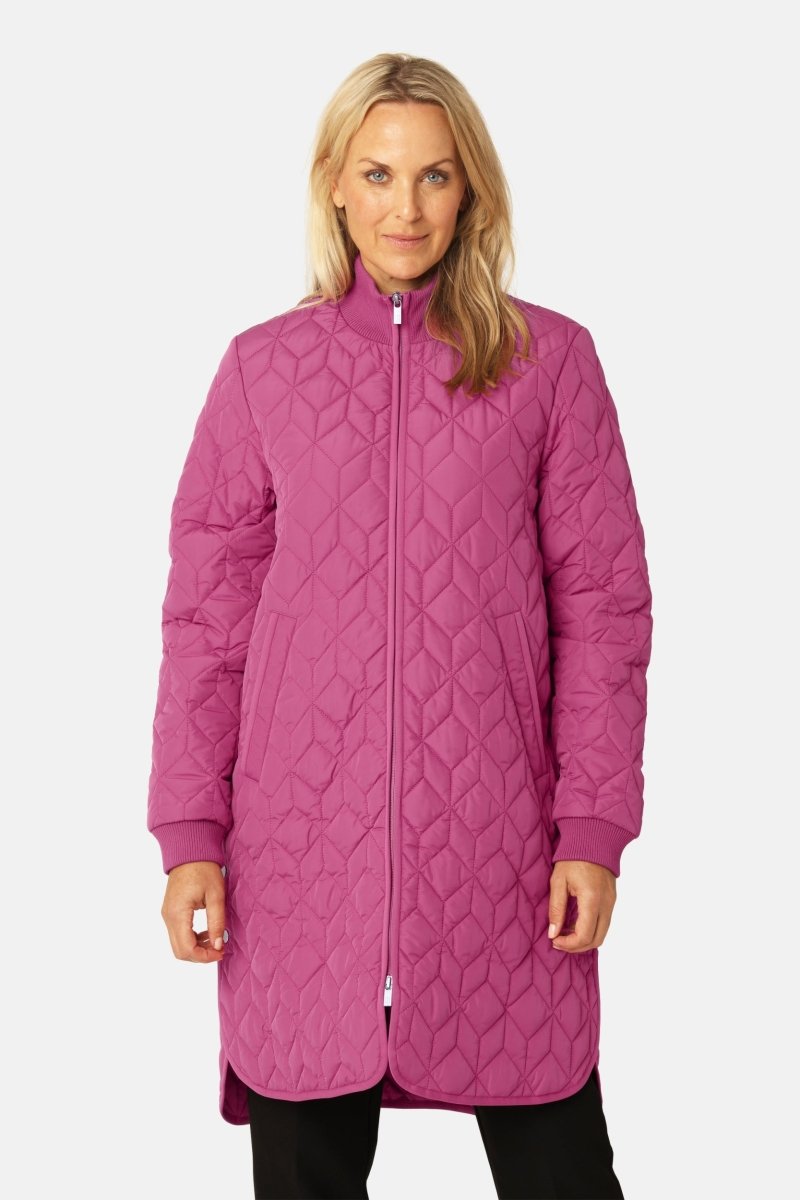 Gewatteerde jas ART06 | Magenta Haze | Coat | Ilse Jacobsen