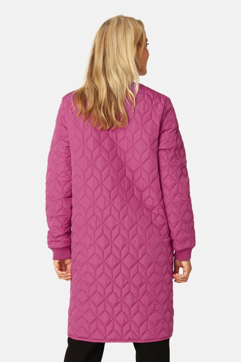 Gewatteerde jas ART06 | Magenta Haze | Coat | Ilse Jacobsen