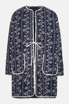 Gewatteerde Jas OTTOMAQUILT04P | Dark Wildflower | Jacket | Ilse Jacobsen