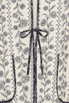 Gewatteerde Jas OTTOMAQUILT04P | White Wildflower | Jacket | Ilse Jacobsen