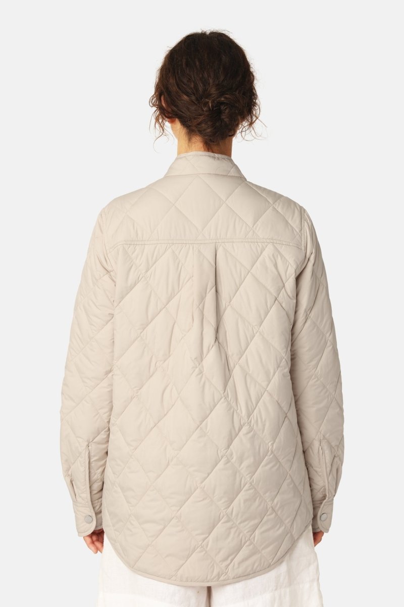 Gewatteerde Shirt Jacket BEAT04 | Light Camel | Jacket | Ilse Jacobsen