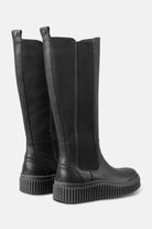 Hoge laarzen met elastiek CALIRA07 | Black Black | Shoes | Ilse Jacobsen