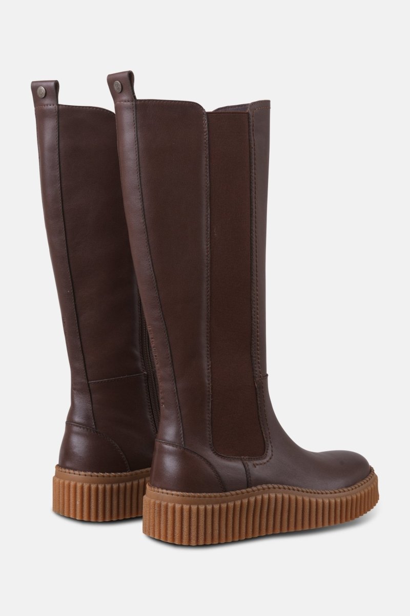 Hoge laarzen met elastiek CALIRA07 | Brown Clay | Shoes | Ilse Jacobsen