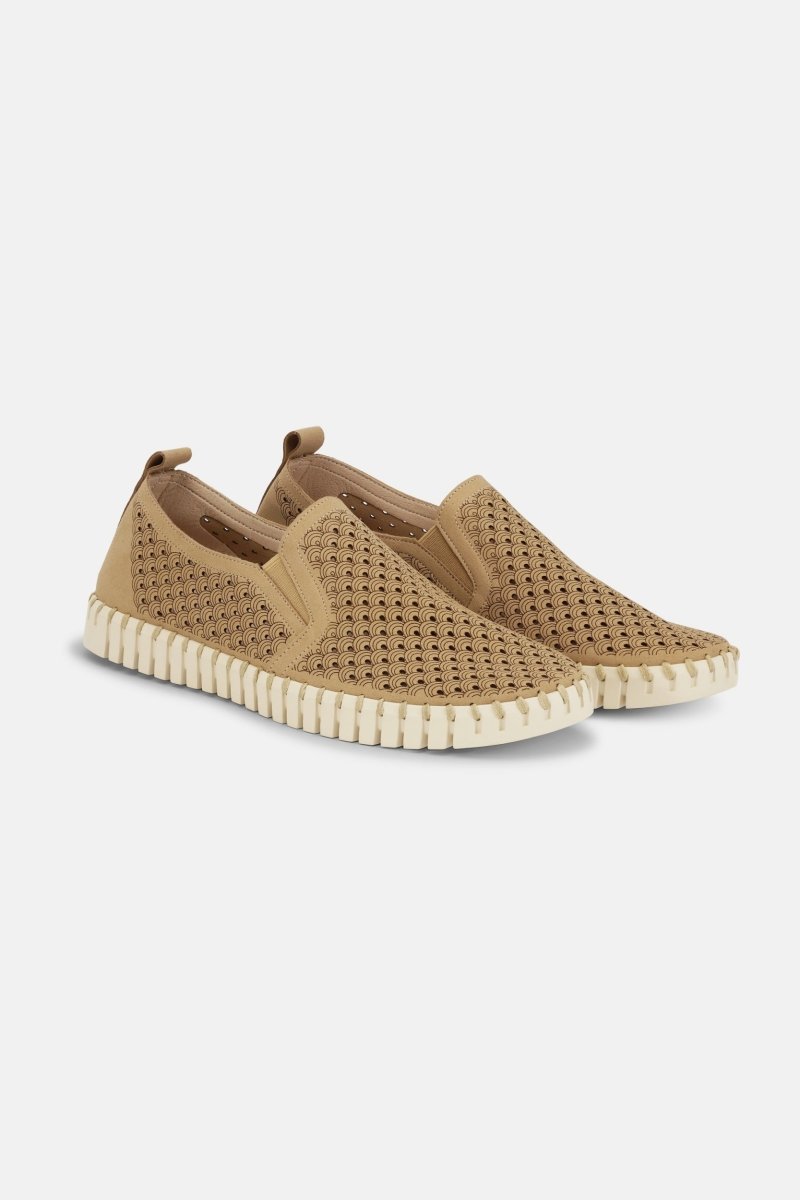 Instappers Heren TULIP140MEN beige zool | Latte | Shoes | Ilse Jacobsen